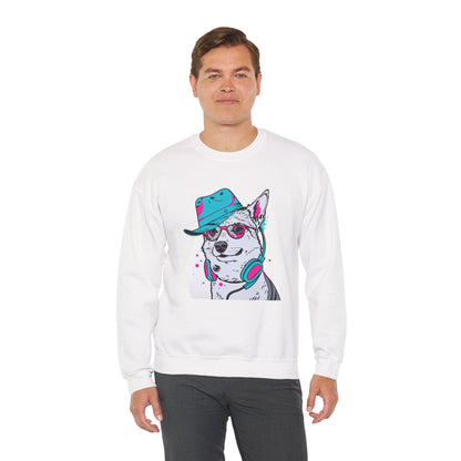 Urban DJ Dog Art Sweater | Eco-Limited