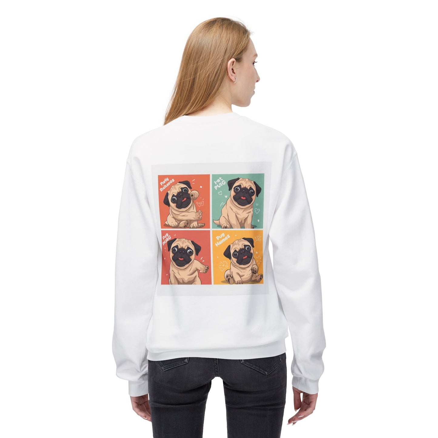Pug Pop Art Sweatshirt | Eco Limited