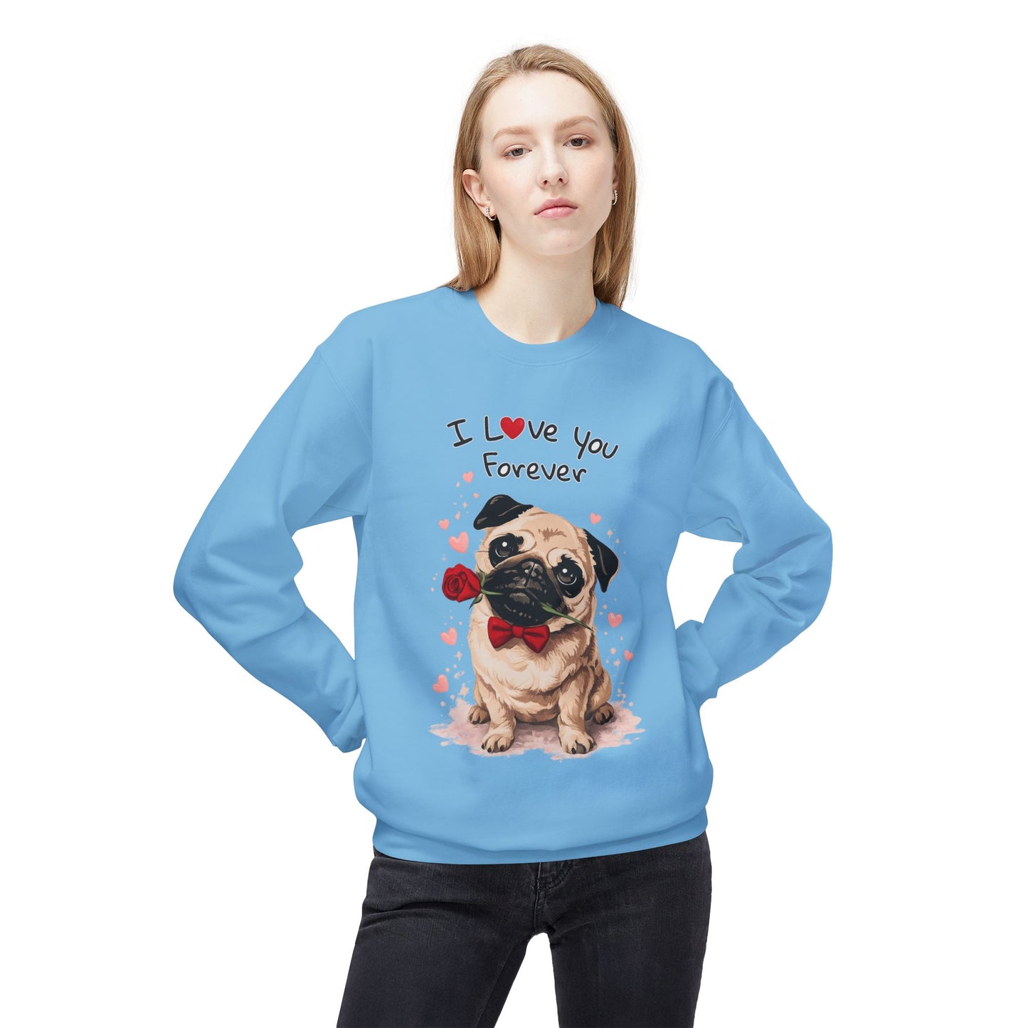 Pug Love Forever Sweater | Eco-Limited
