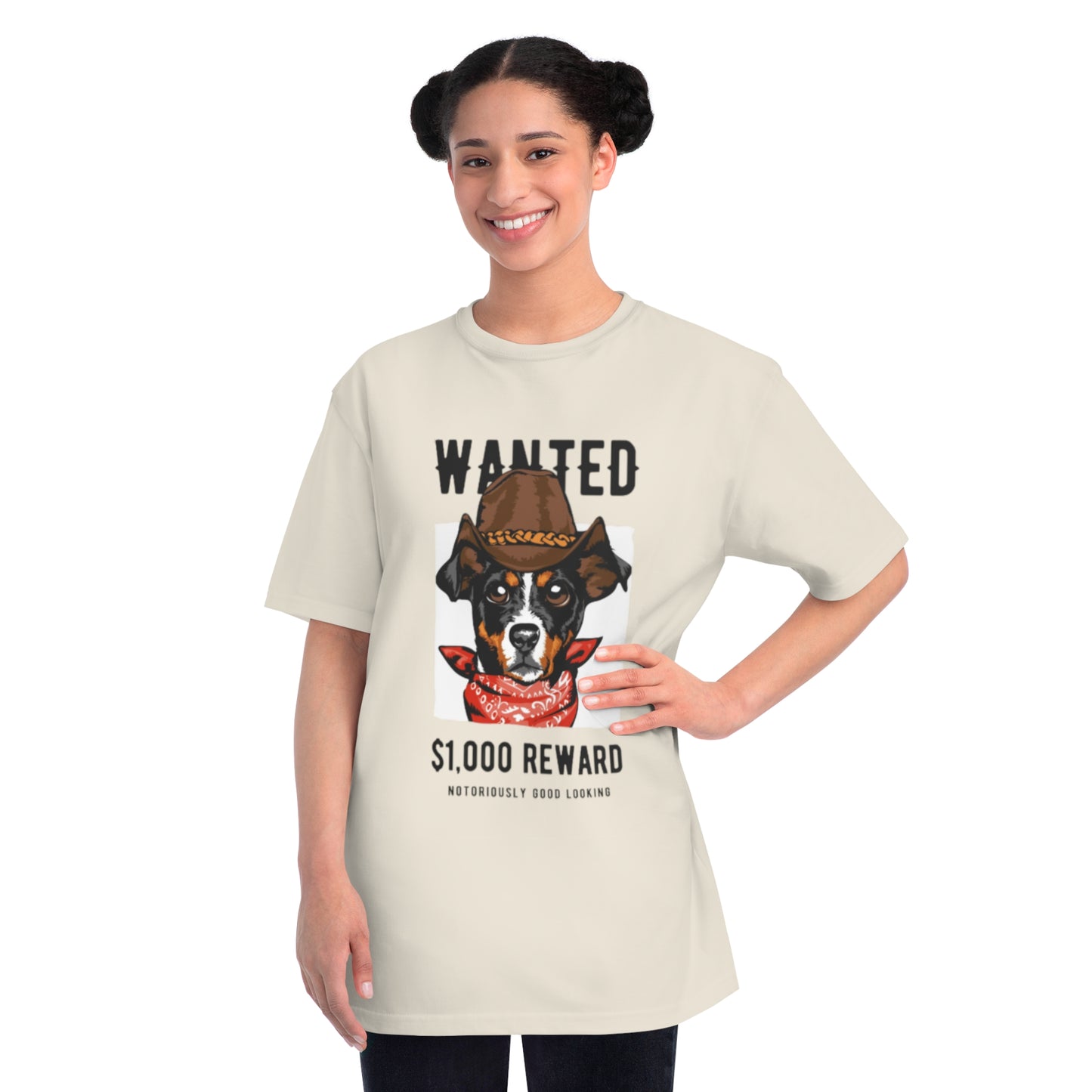 Organic Wanted Dog T-Shirt | Organic-Limited