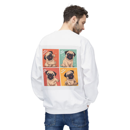 Pug Pop Art Sweatshirt | Eco Limited