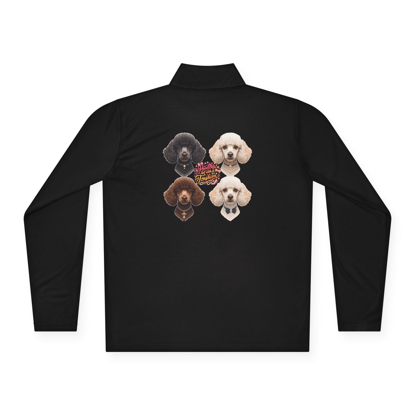 Poodles But Make It Fashion Quarter-Zip Pullover | Eco-Limited