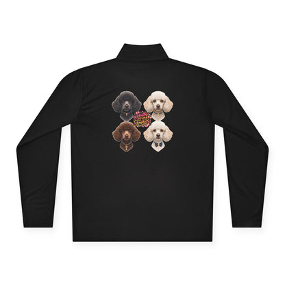 Poodles But Make It Fashion Quarter-Zip Pullover | Eco-Limited