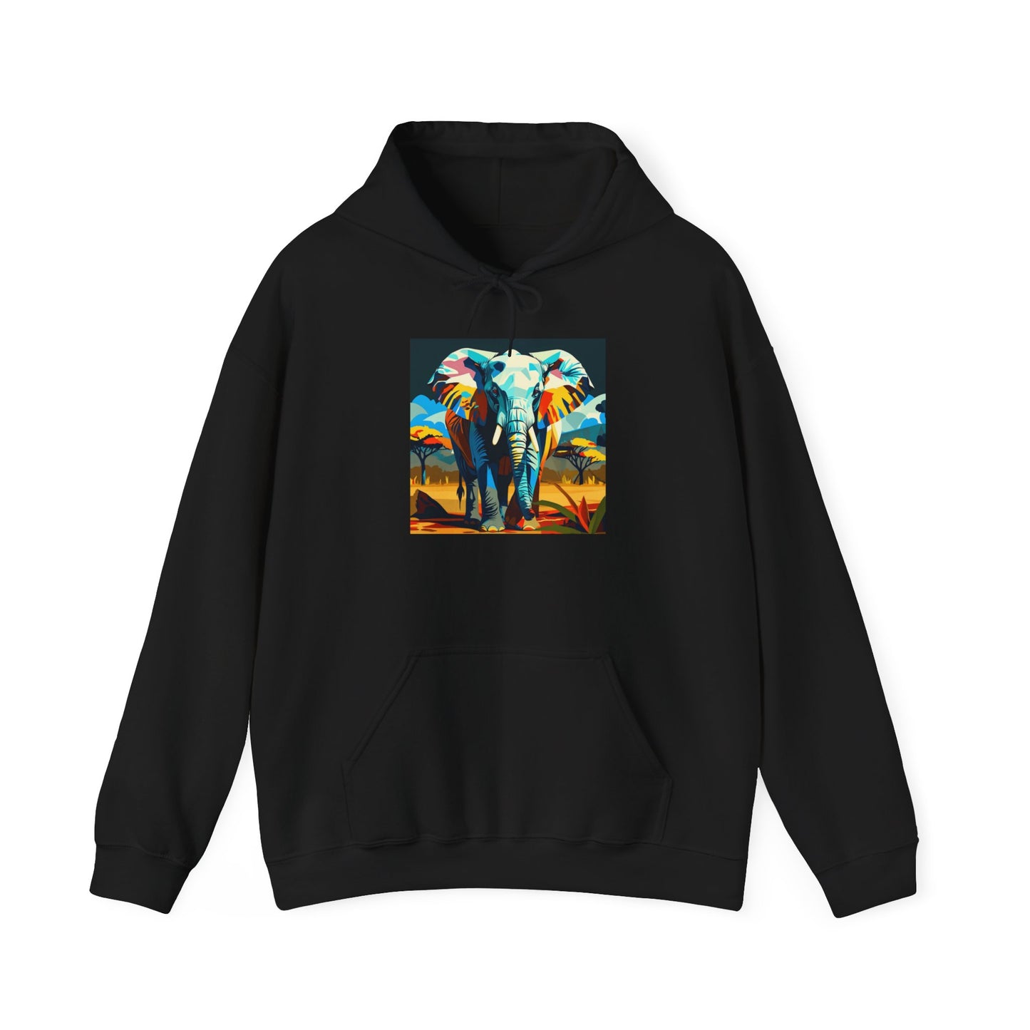Electric Elephant Art Hoodie | Eco-Limited