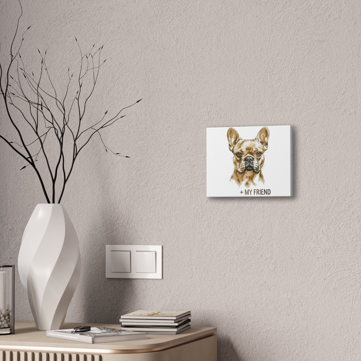 French Bulldog My Friend Canvas Wall Art | Eco Limited