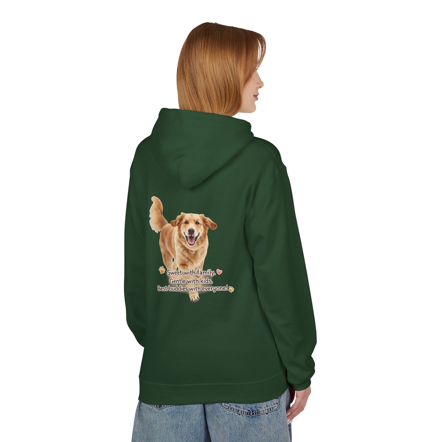 Golden Buddy Character Hoodie | Eco-Limited