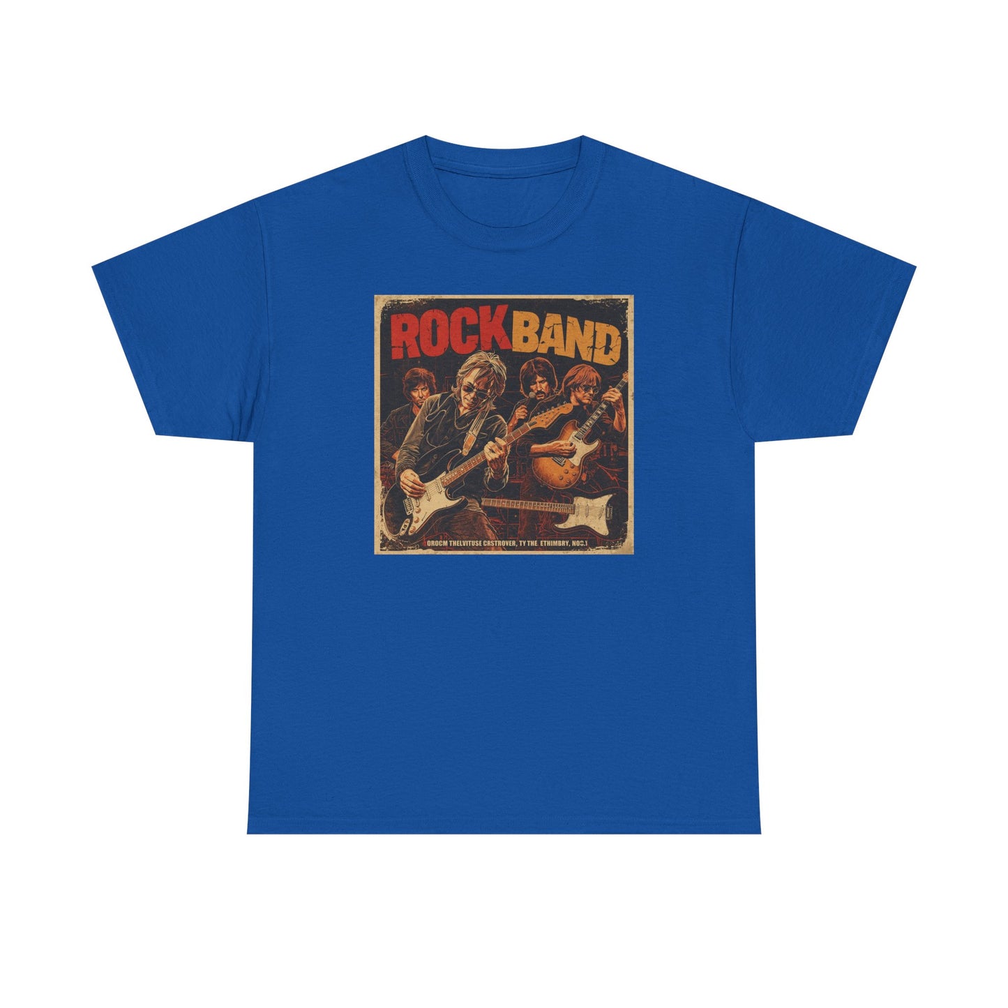 Rock Band Vintage Poster Art T-Shirt | Eco-Limited