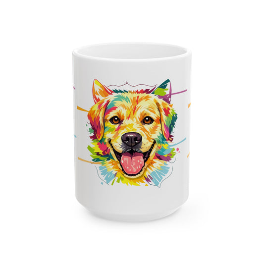 Color Pop Golden Retriever Mug | Eco-Limited