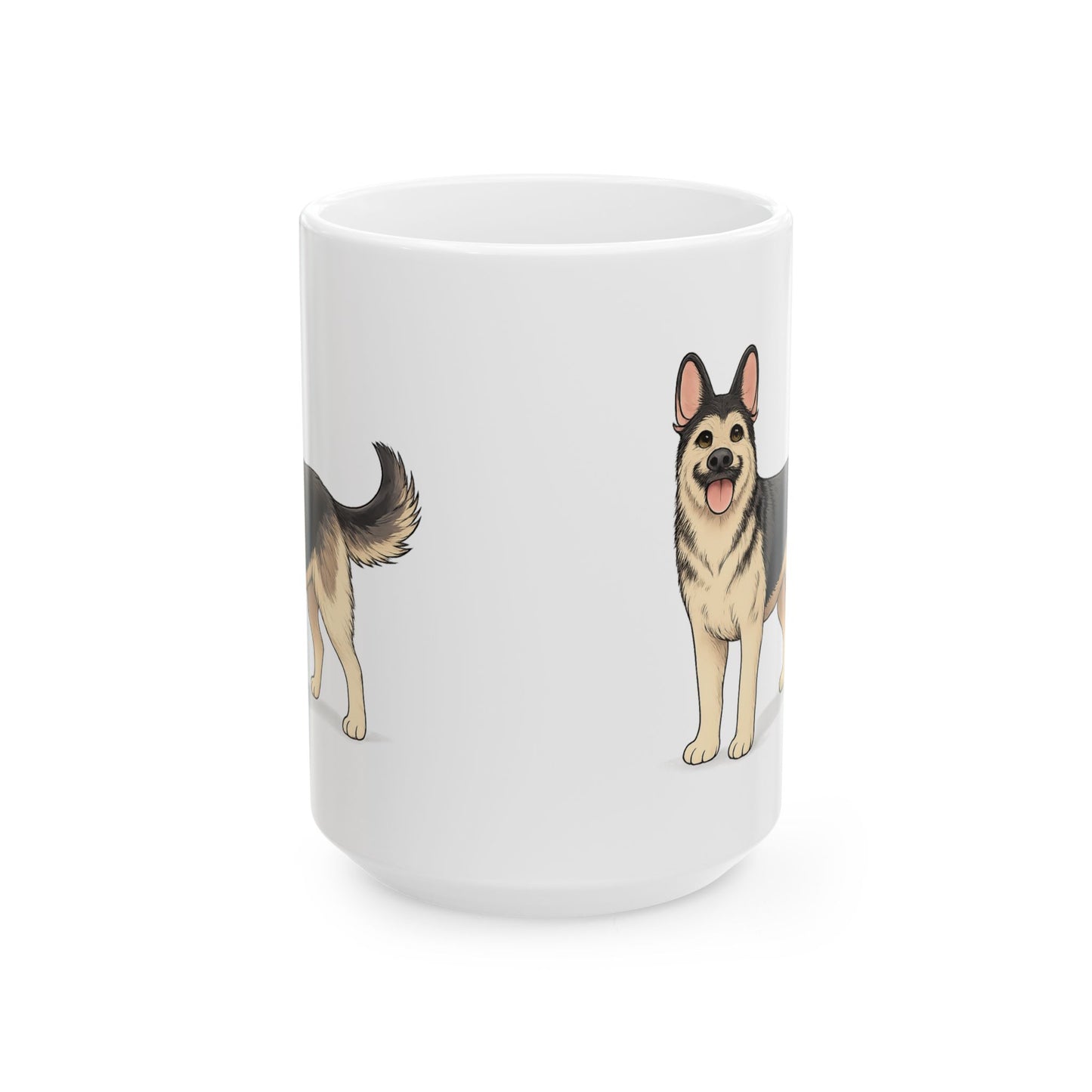 Cute Standing Dog Coffee Cup (11oz/15oz)