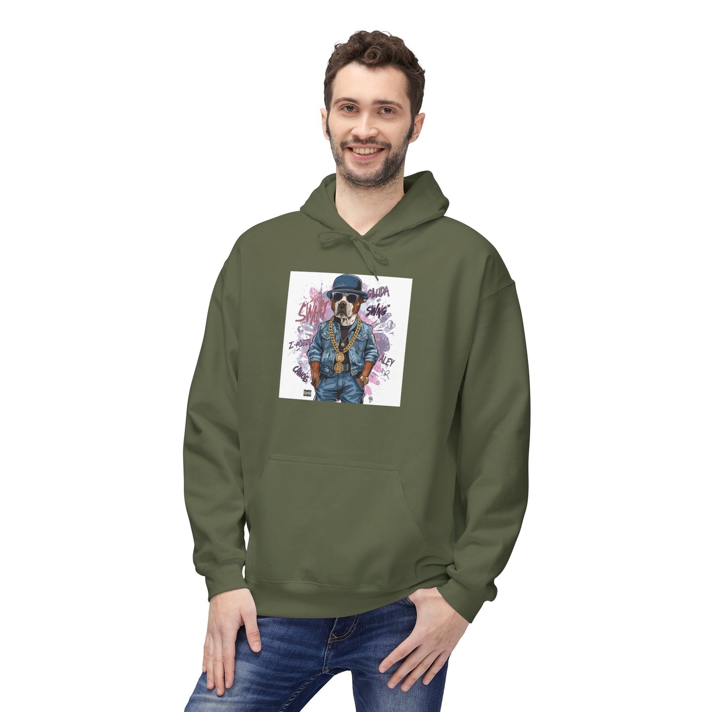 Street Swag Pup Graphic Hoodie | Eco-Limited