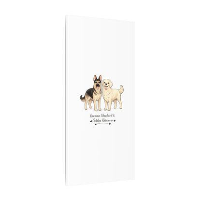 German Shepherd & Golden Retriever Canvas Wall Art