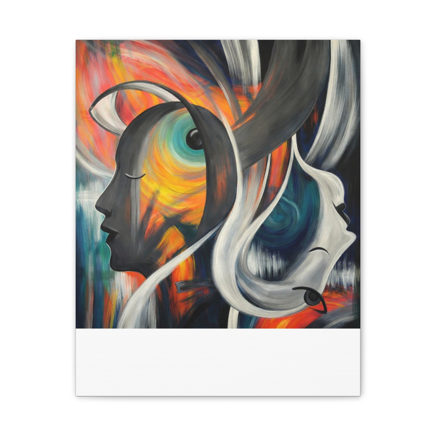 Abstract Expression Portrait Canvas | Eco-Limited