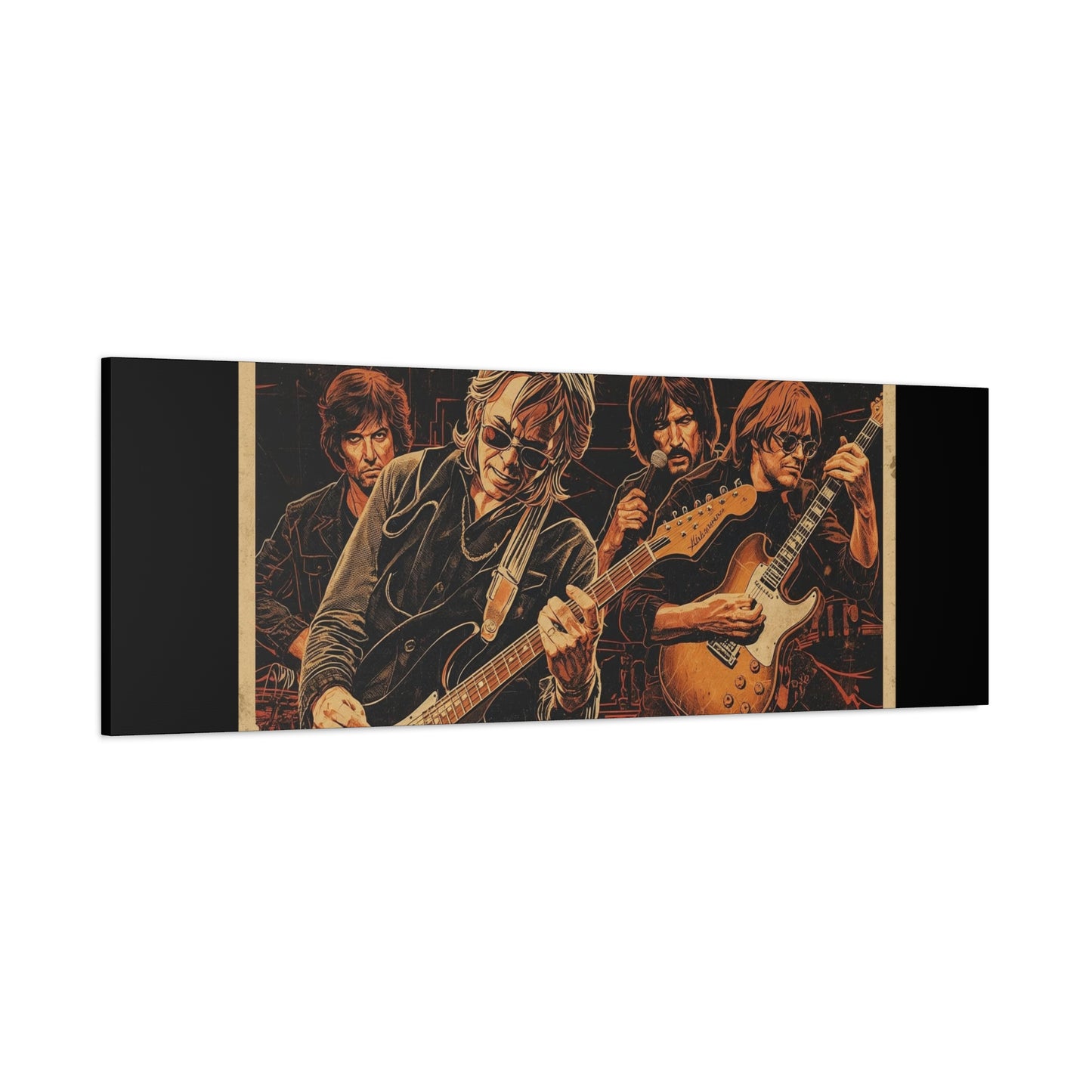 Rock Band Vintage Canvas Wall Art | Eco - Limited