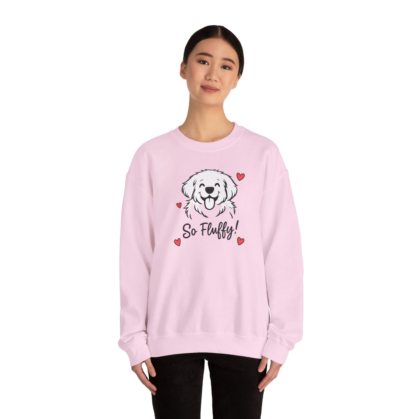 So Fluffy Puppy Graphic Sweatshirt | Eco-Limited