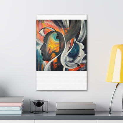 Abstract Expression Portrait Canvas | Eco-Limited