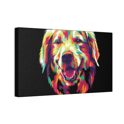Color Burst Golden Smile Canvas | Eco-Limited