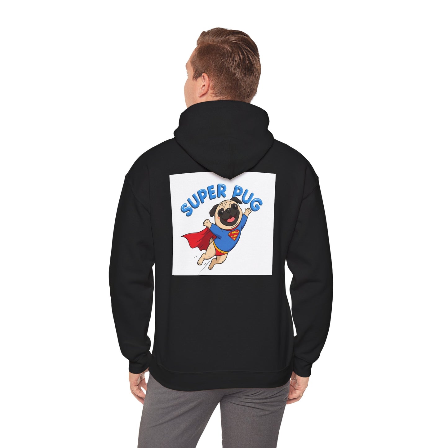 Super Pug Hero Hoodie | Eco-Limited