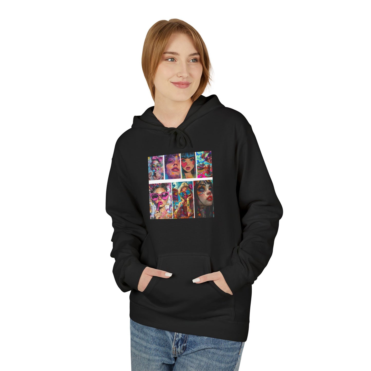 Color Pop Fashion Art Graphic Hoodie | Eco-Limited
