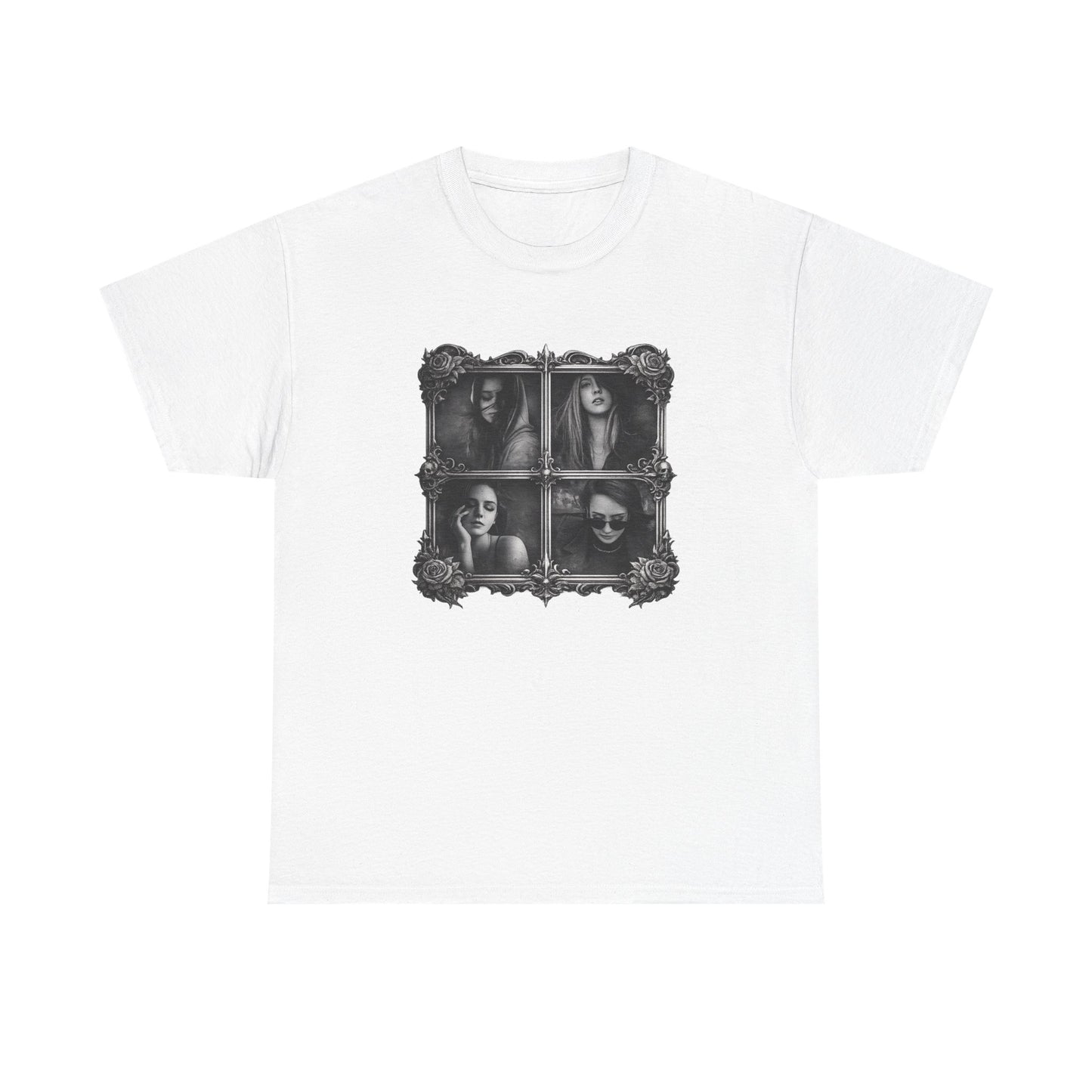 Framed Silence Portrait T-Shirt | Eco-Limited