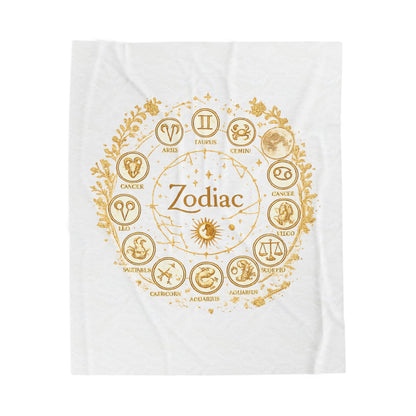 Golden Zodiac Astrology Blanket | Eco-Limited