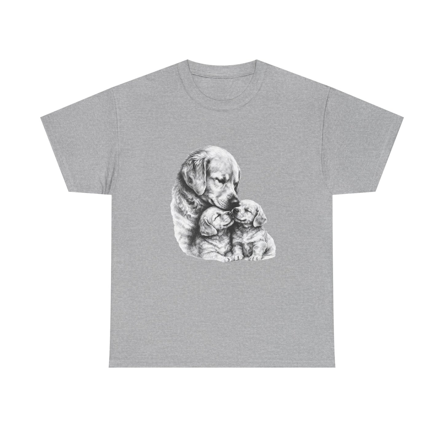 Tender Dog Family Pencil Art T-Shirt | Eco - Limited