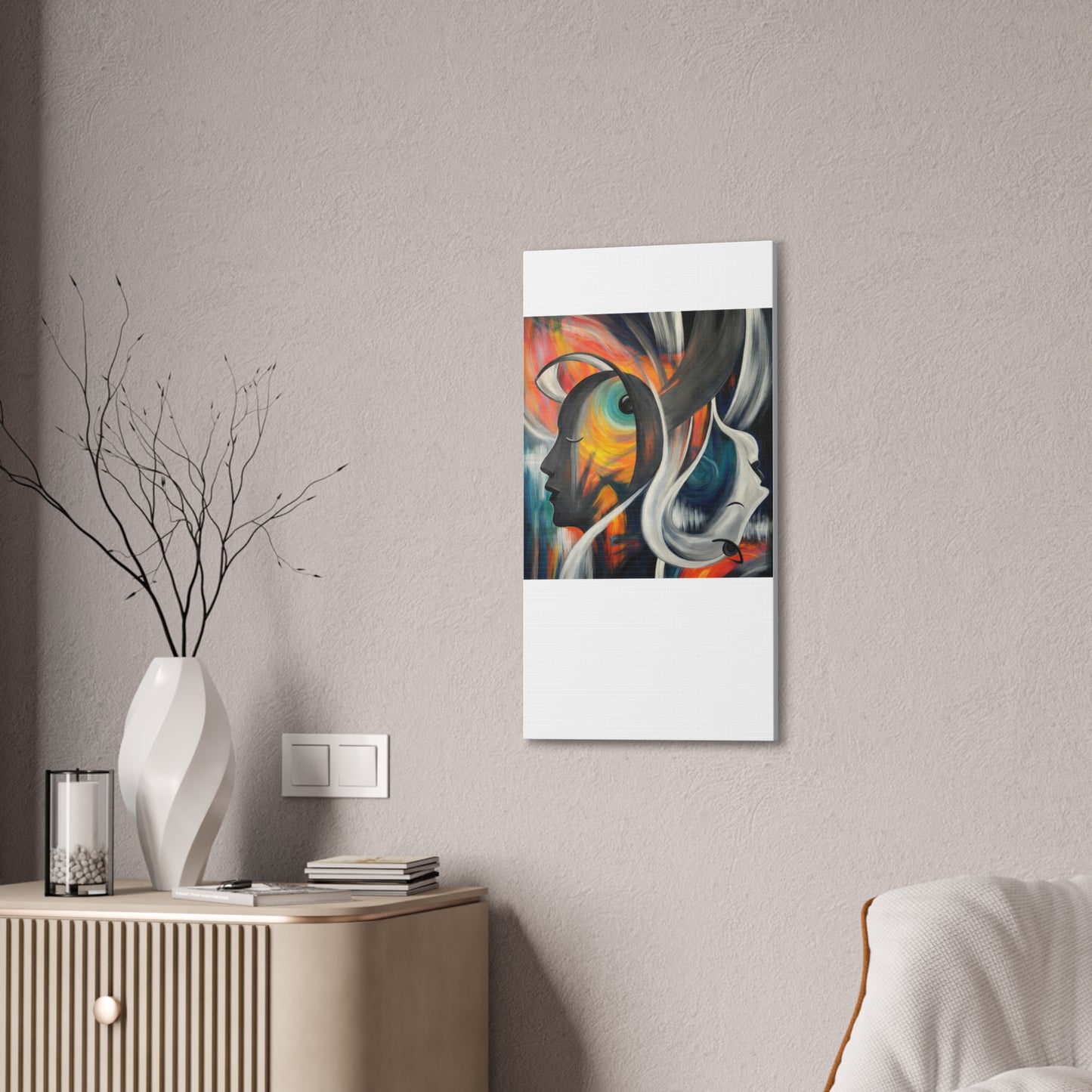 Abstract Expression Portrait Canvas | Eco-Limited