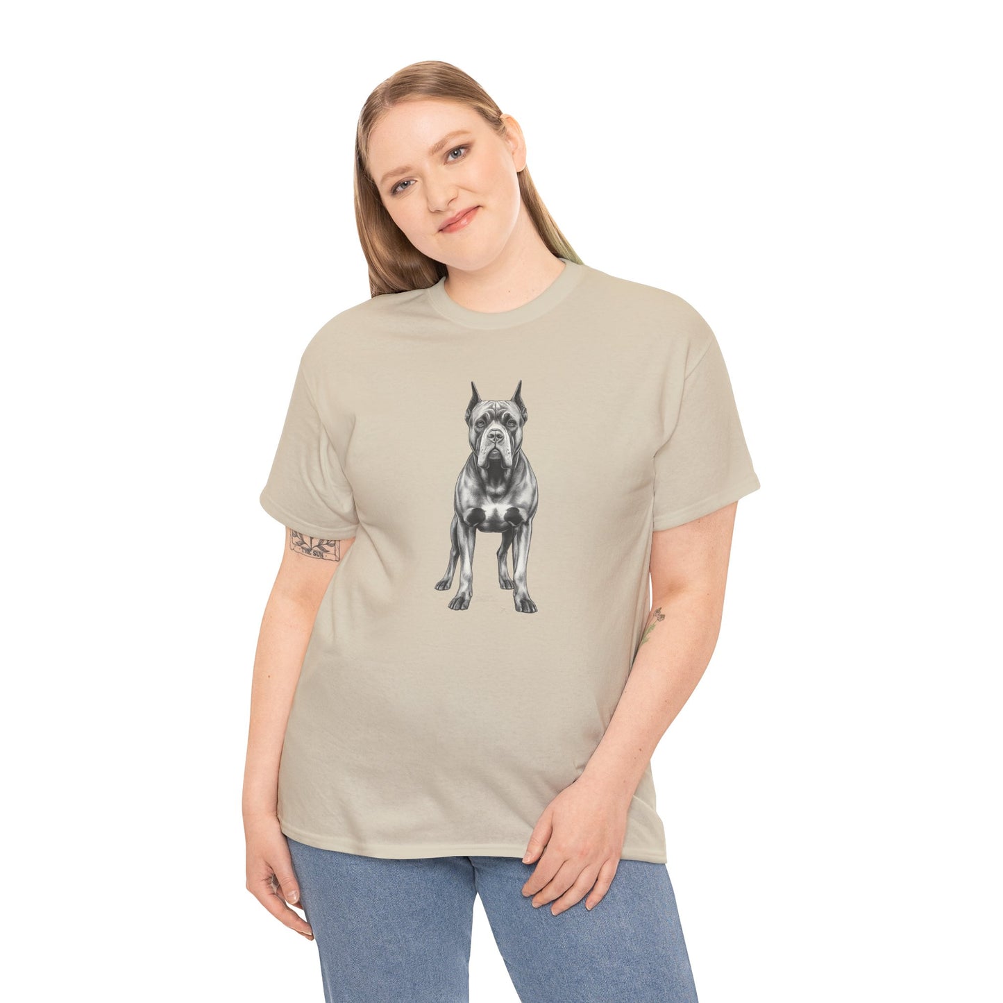 Cane Corso Sketch Minimal Art T-Shirt | Eco-Limited