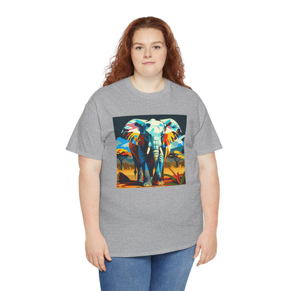 Colorful Elephant Art T-Shirt | Eco-Limited