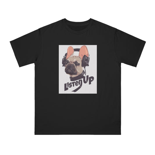 Listen Up Frenchie Organic T-Shirt | Organic-Limited