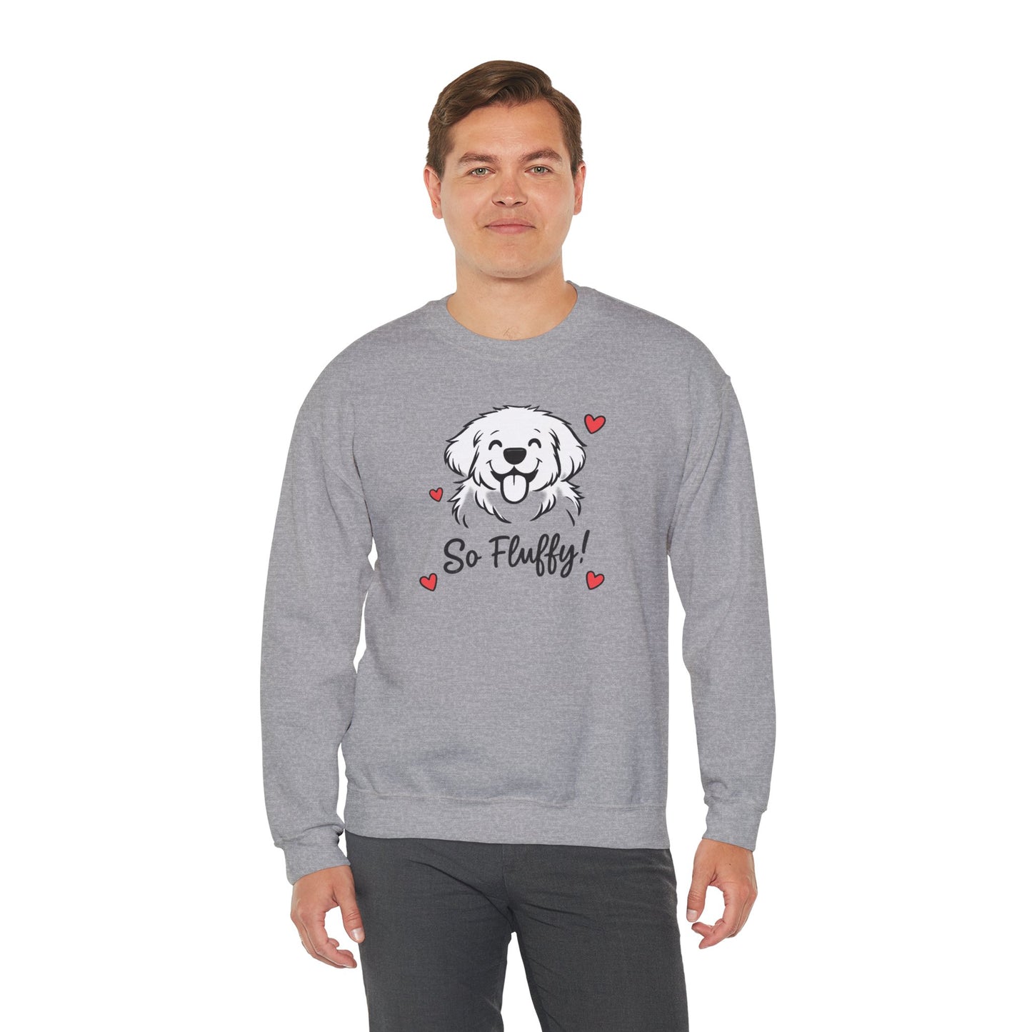 So Fluffy Puppy Graphic Sweatshirt | Eco-Limited
