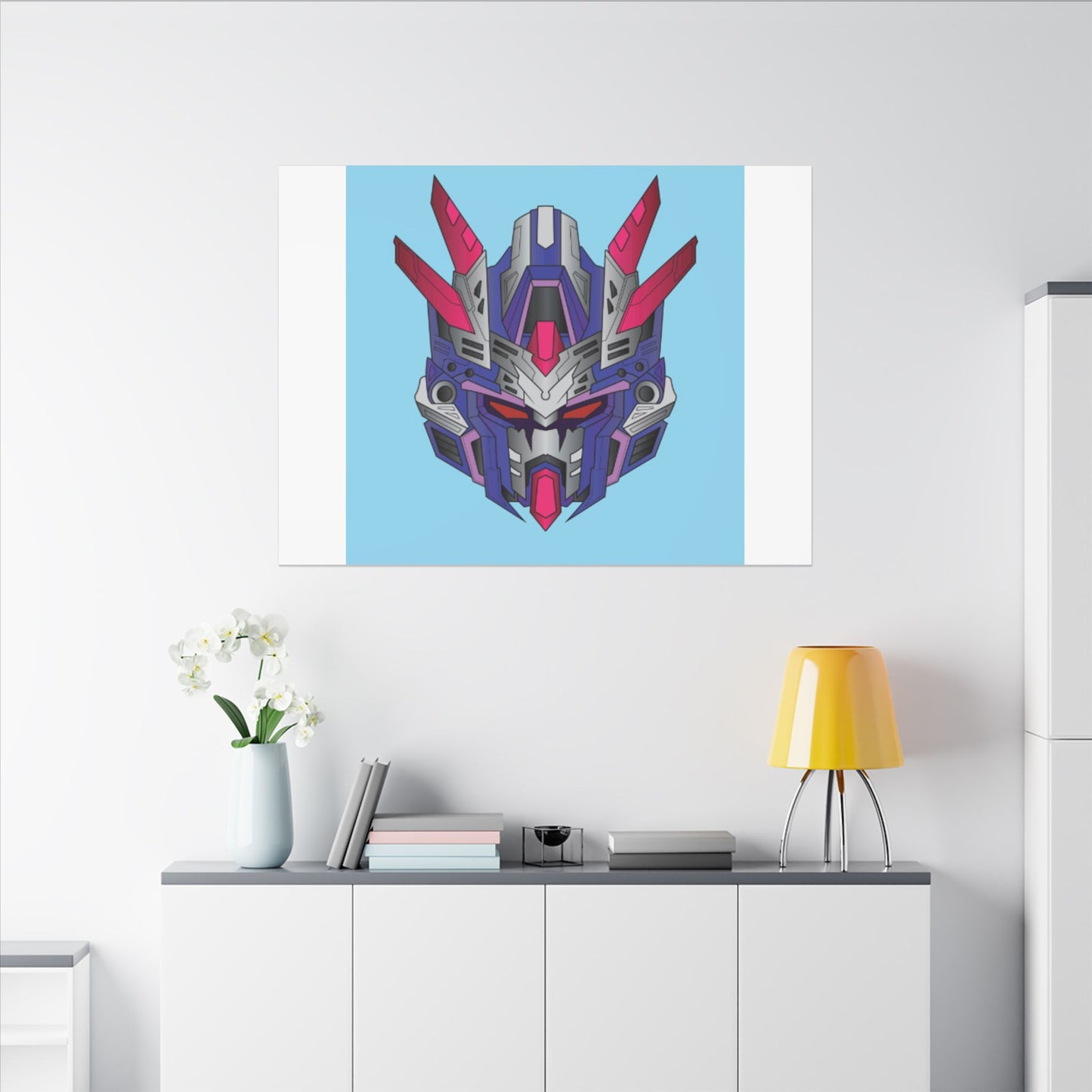 Mecha Warrior Helmet Organic Canvas
