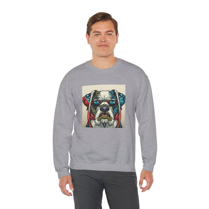 Patriot Dog Portrait Sweatshirt | Eco - Limited