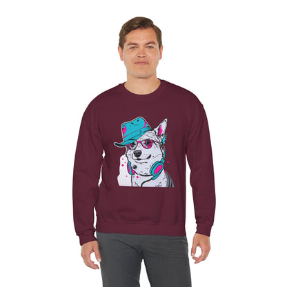 Urban DJ Dog Art Sweater | Eco-Limited