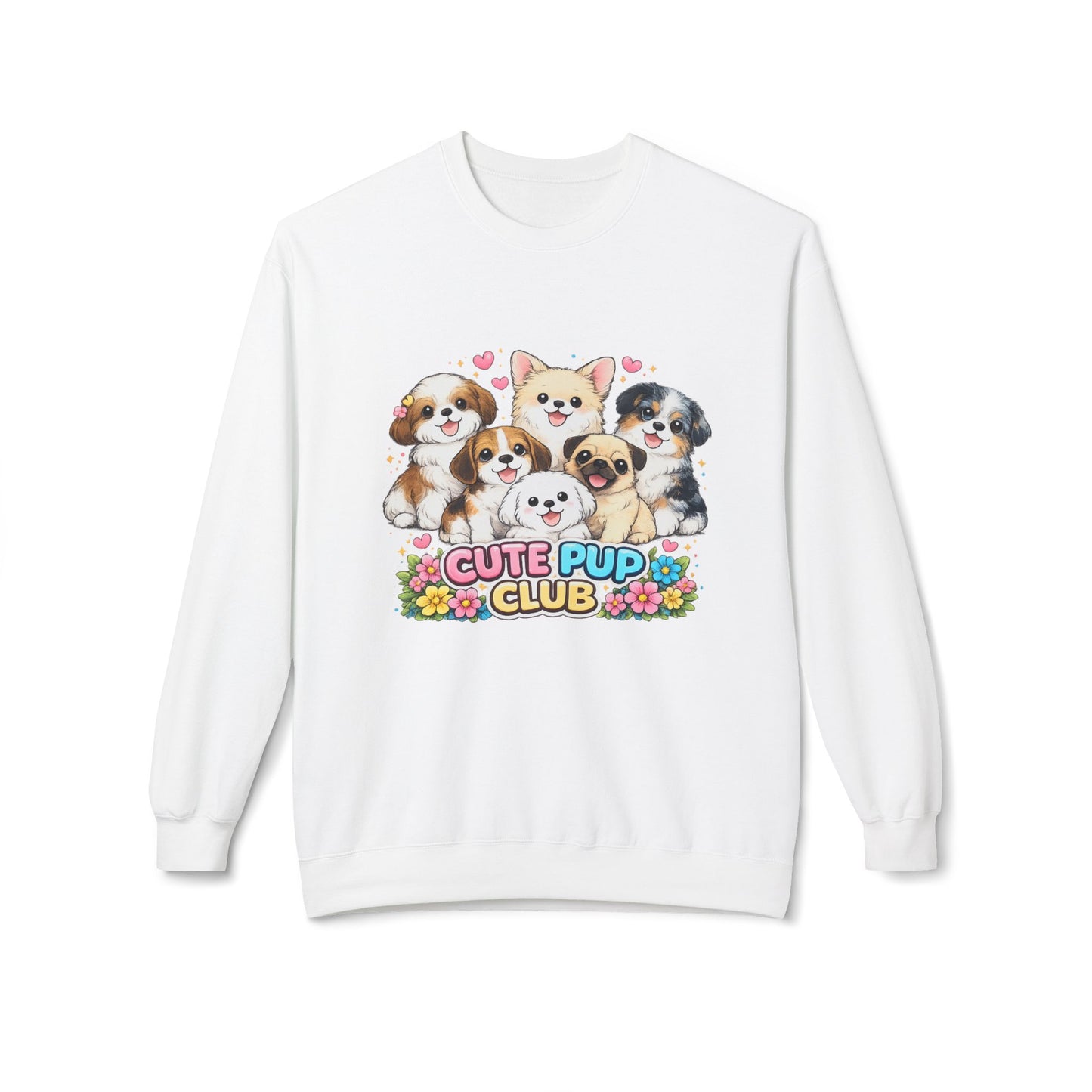 Cute Pup Club Graphic Sweater | Eco - Limited