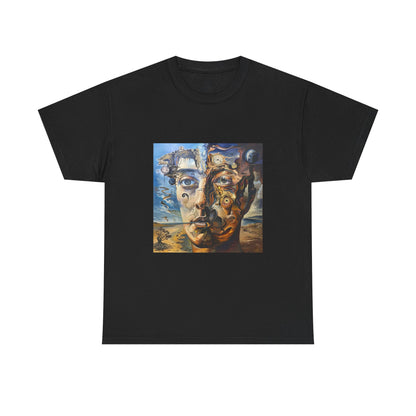 Surreal Split Mind Art T-Shirt | Eco-Limited