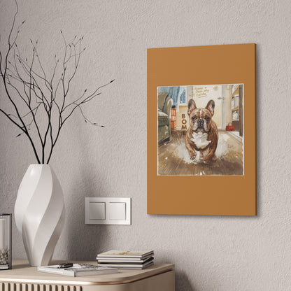 Happy Home Bulldog Canvas Art | Eco-Limited