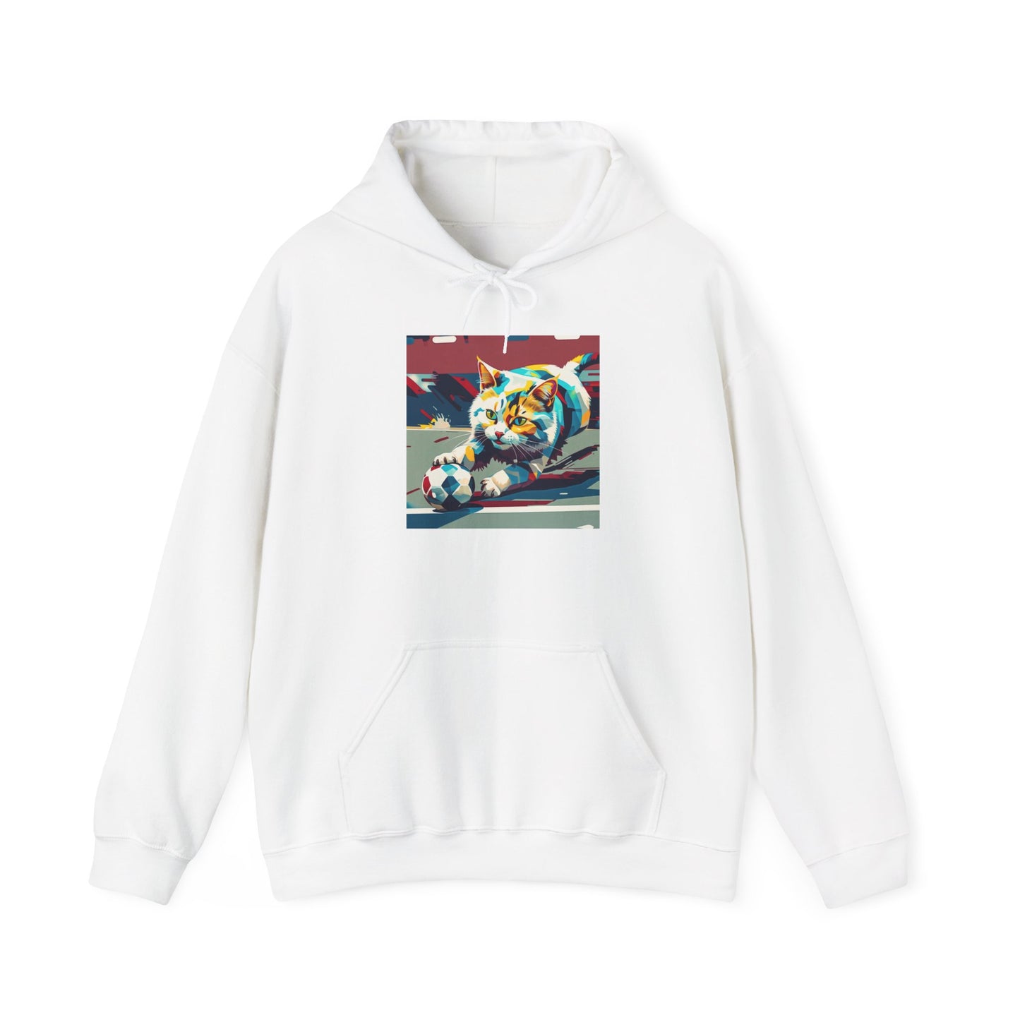 Color Pop Cat Art Hoodie | Eco-Limited