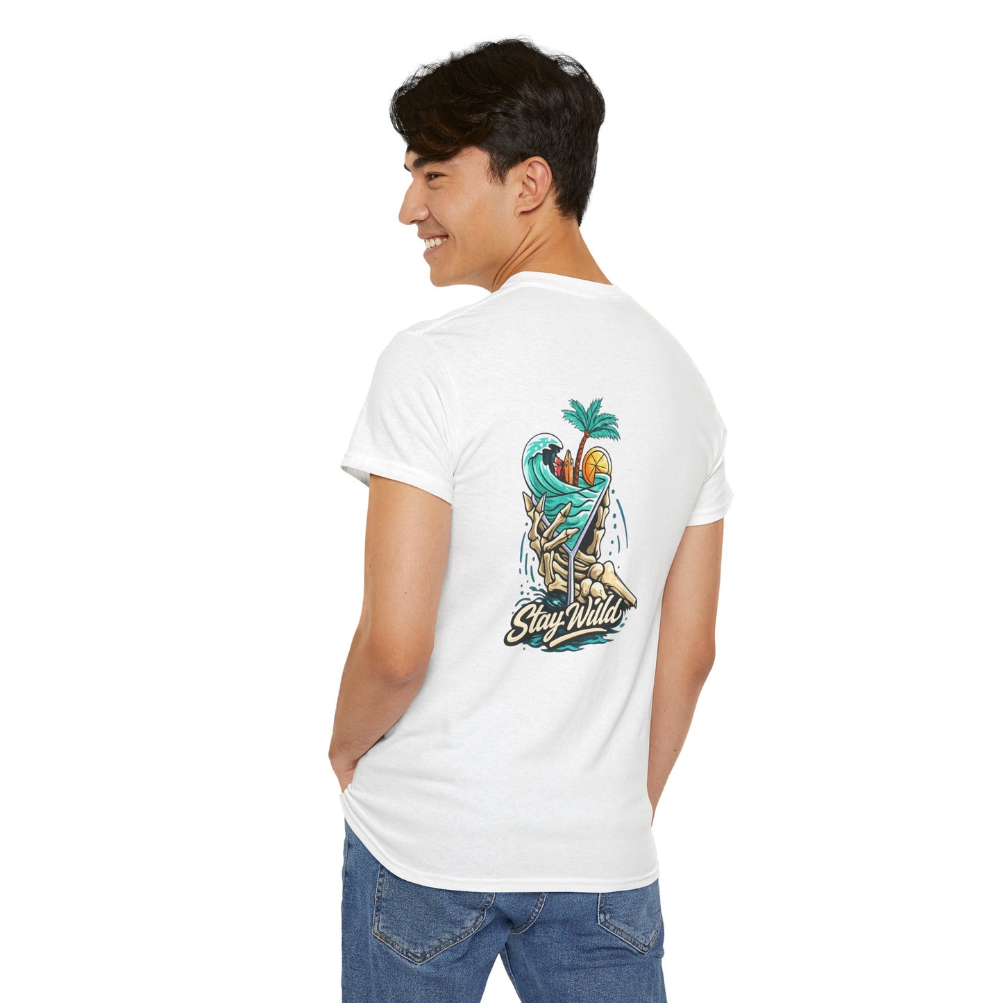 Stay Wild Graphic T-Shirt (Front &amp; Back Design) | Eco-Limite