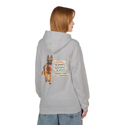 German Shepherd Character Hoodie | Eco-Limited