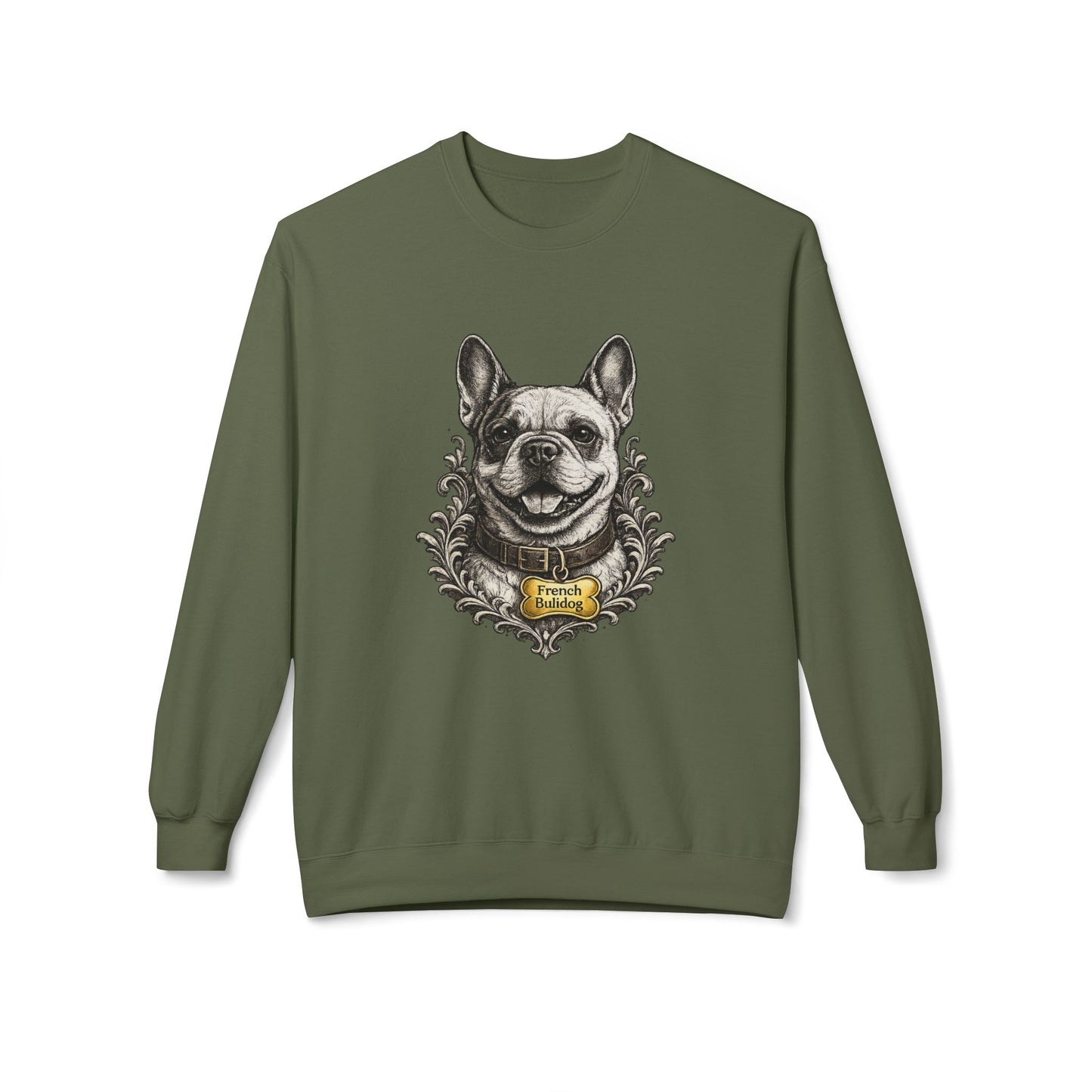 French Bulldog Ink Drawing Sweatshirt | Eco-Limited