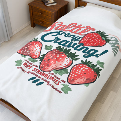 Salty &amp; Strong Strawberry Blanket | Eco-Limited