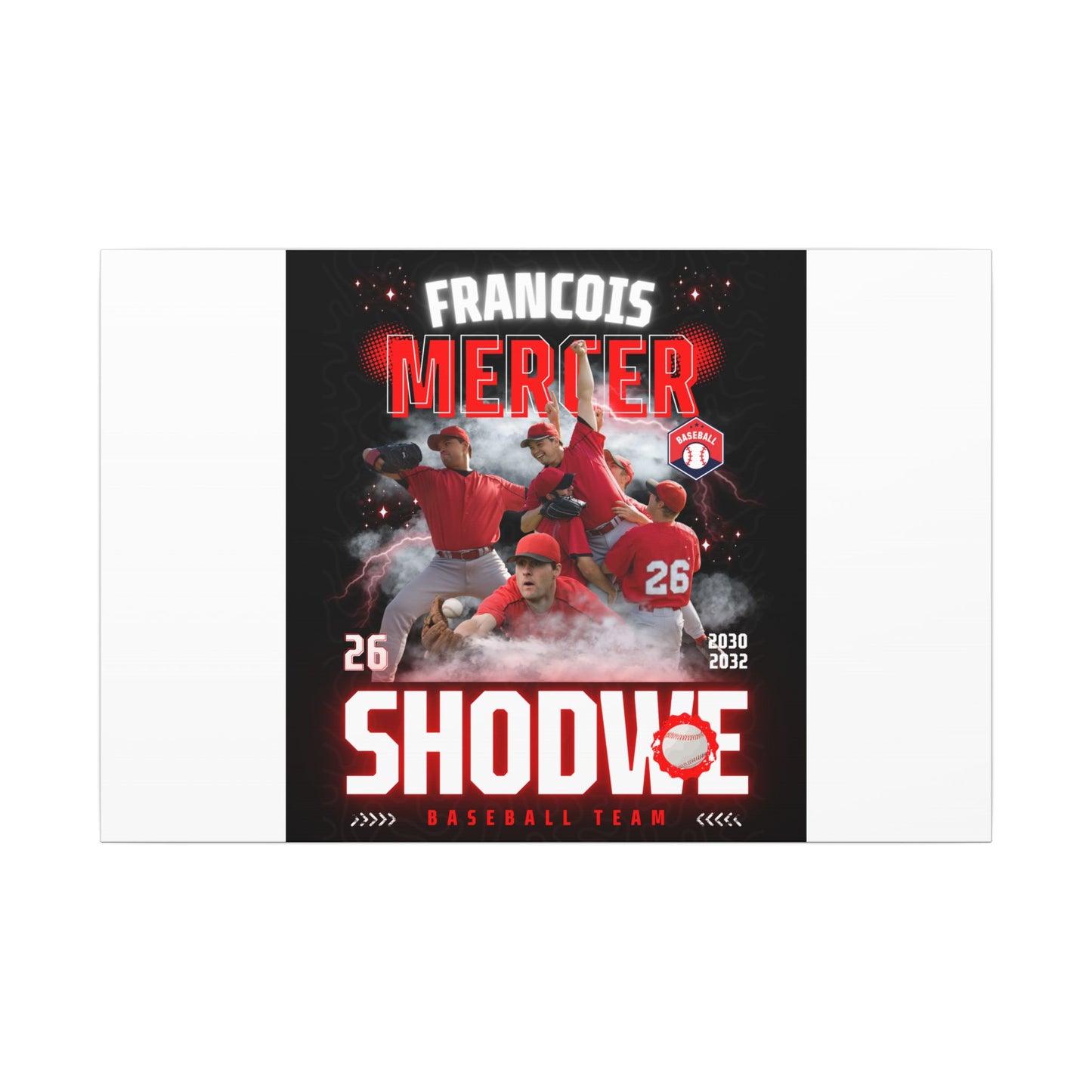 Baseball Team Player Poster
