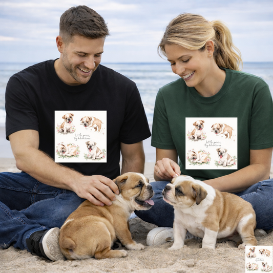 Bulldog Puppy Adventure T-Shirt | Eco-Limited