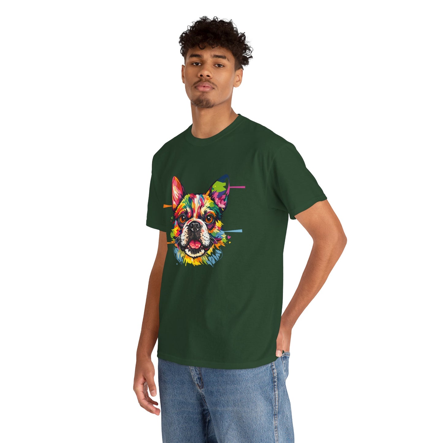 Colorful French Bulldog Art T-Shirt | Eco-Limited
