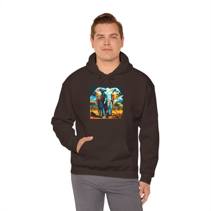 Electric Elephant Art Hoodie | Eco-Limited