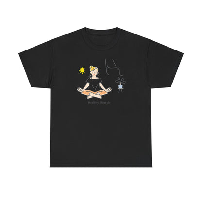 Healthy Lifestyle Illustration T-Shirt | Eco-Limited