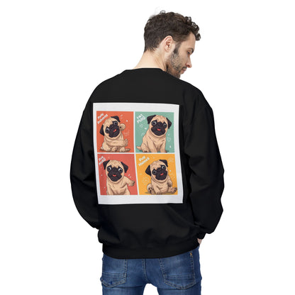 Pug Pop Art Sweatshirt | Eco Limited