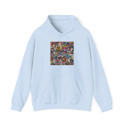 Rock Collage Street Art Hoodie | Eco-Limited