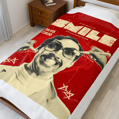 Retro 'SMILE' Movie Plush Blanke