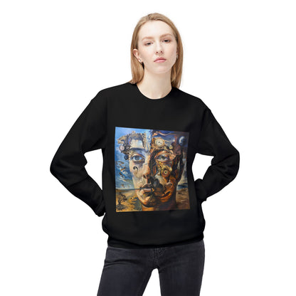 Surreal Split Mind Art Sweatshirt | Eco-Limited